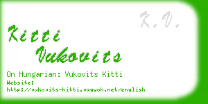 kitti vukovits business card